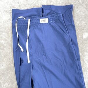 Barco Grey's Anatomy Scrub Pants Women Medium Blue Drawstring Cargo 8021KL